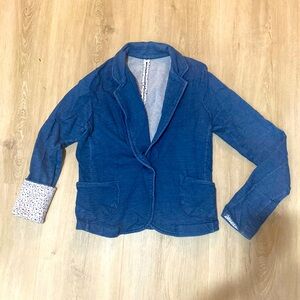 Bershka Women’s Athleisure performance denim blazer/jacket Size S, Small